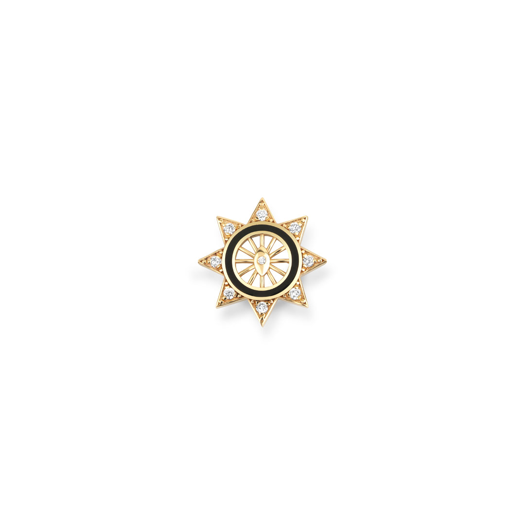 Compass Star bileklik detay görünüm - 14K altın pırlanta bileklik - Ala Fine Jewelry