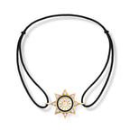 Compass Star 14K altın ipli bileklik pırlanta yıldız ve pusula figürlü - Ala Fine Jewelry