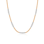 Bamblo Suyolu 14K altın gerdanlık 2.05 ct E-VS pırlanta - Ala Fine Jewelry