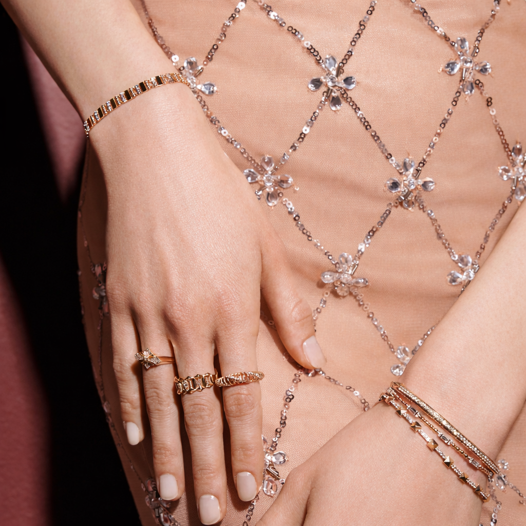 Luxe Tie Yüzük - 0.11 ct E-VS pırlanta detay görünümü