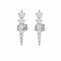 Edged Diamond Earring