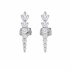 Edged Diamond Earring