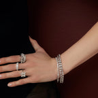 Marilys Bileklik 1.60 ct pırlanta 14K altın tenis bileklik - model görünümü