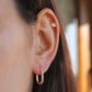 Oval Diamond Gold Earrings