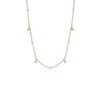 14K altın Graine Swing kolye - salıncak tasarımlı pırlanta detaylı kolye