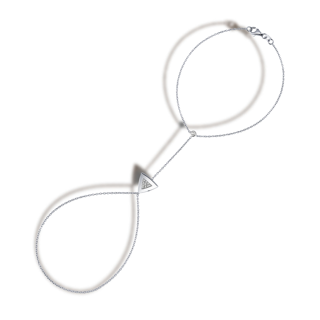 Trine Şahmeran detay görünümü - 14K altın pırlanta şahmeran