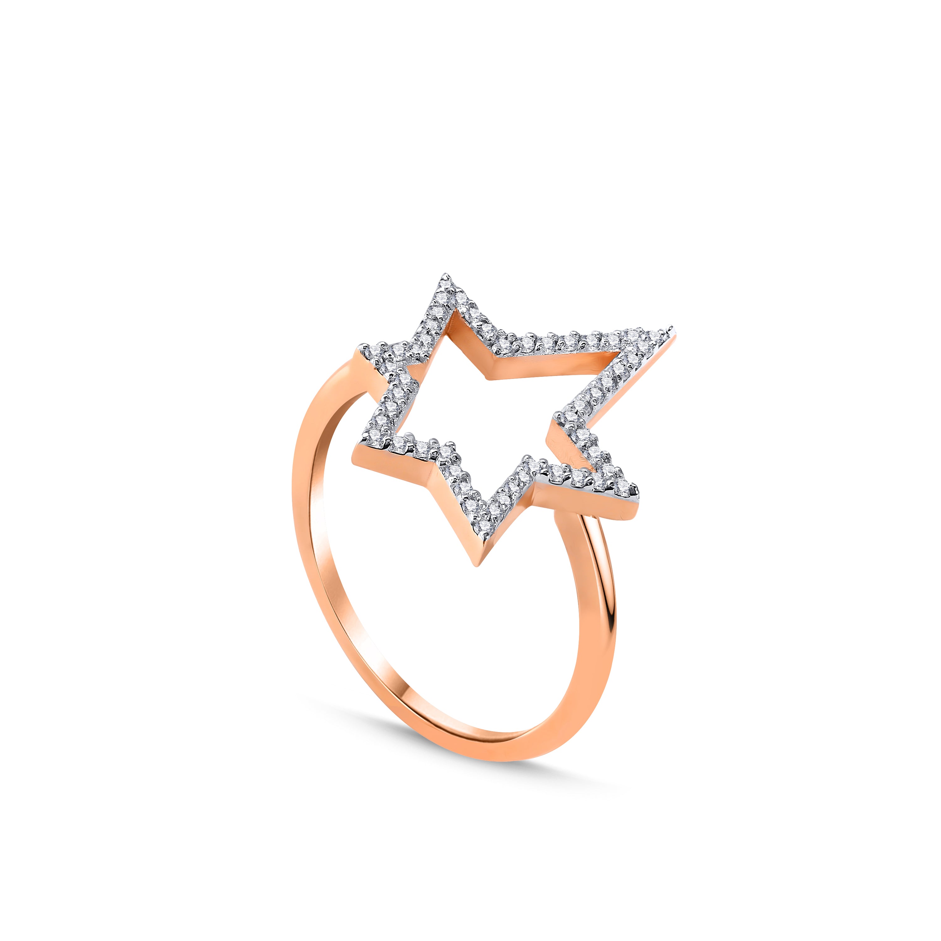 14K altın Stellar pırlanta yüzük