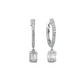 Pave Baguette Gold Earrings