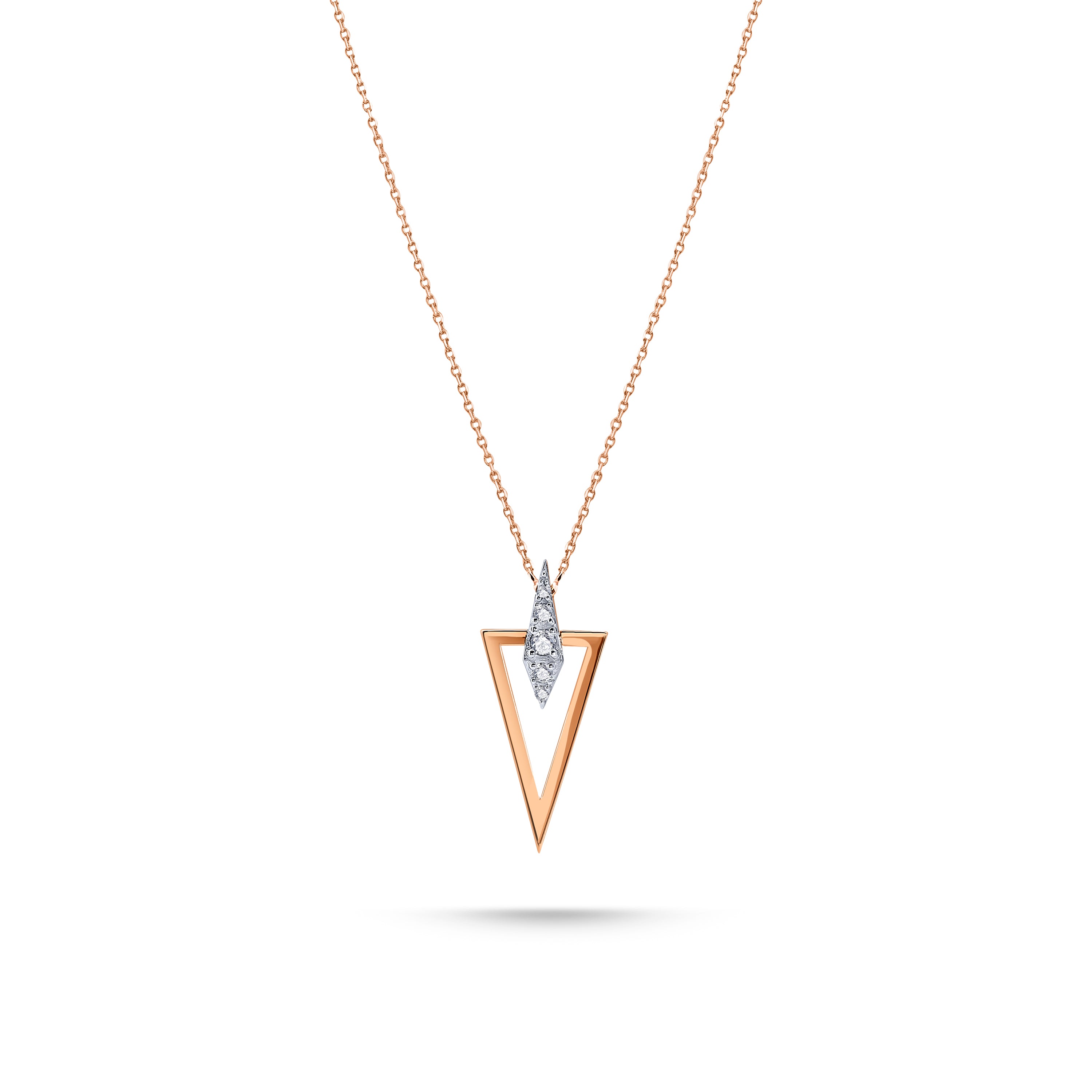 Pyromis Kolye detay görünümü - 14K altın pırlanta kolye