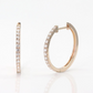 Dainty Diamond Gold Earrings