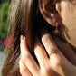Shell Diamond Ring
