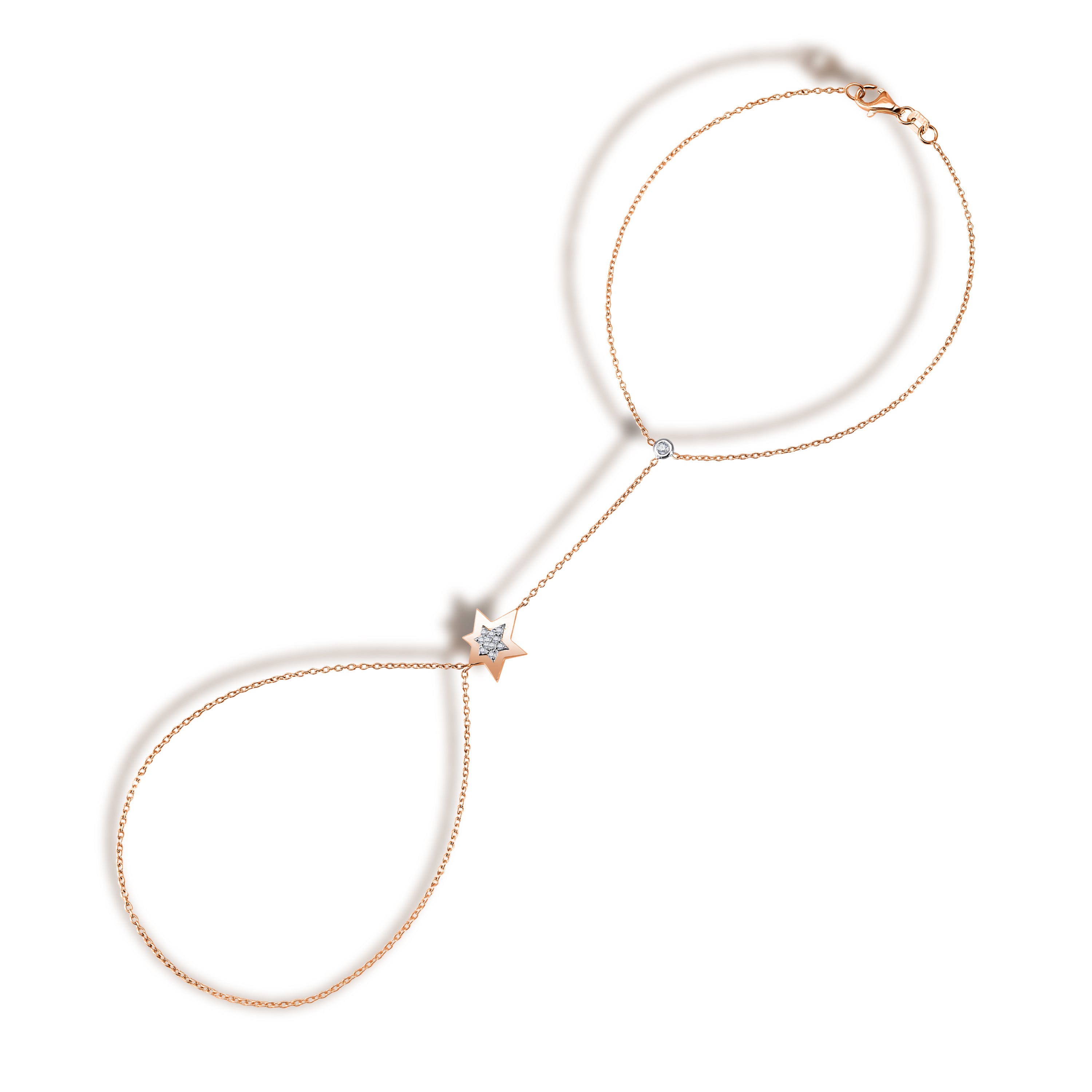 Asteria Şahmeran detay görünümü - 14K altın pırlanta şahmeran