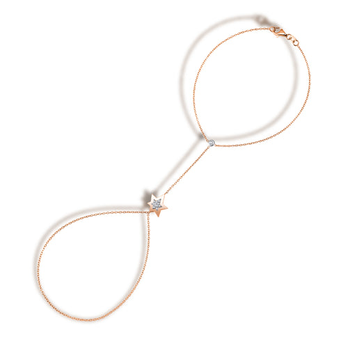 Asteria Şahmeran detay görünümü - 14K altın pırlanta şahmeran