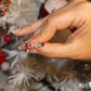 Personalized Letter Rainbow Diamond Ring