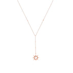 The Sun Kolye - 14K altın pırlanta güneş kolye detay görünümü