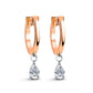 Tear Drop Gold Earrings