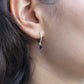 Tear Drop Sapphire Gold Earrings