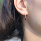 Tear Drop Sapphire Gold Earrings