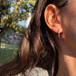 Tear Drop Sapphire Gold Earrings
