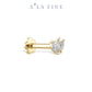 Asymetric Marquise Gold Piercing