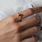 Drop Ruby Diamond Ring