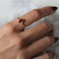 Drop Ruby Diamond Ring