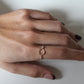 Circle Baguette Diamond Ring