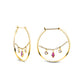 Marquise Ruby Gold Earrings