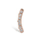 Line Arc Diamond Gold Piercing