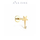 Diamond Pole Star Gold Piercing