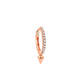 Cone Diamond Gold Earrings