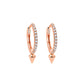 Cone Diamond Gold Earrings