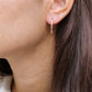 Cone Diamond Gold Earrings