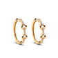 Chain Diamond Gold Earrings