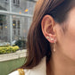 Arrow Dangle Diamond Gold Earrings