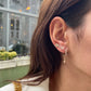 Arrow Dangle Diamond Gold Earrings