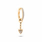 Arrow Dangle Diamond Gold Earrings
