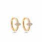 Evil Eye Diamond Gold Earrings