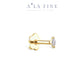 Marquise Diamond Gold Piercing