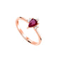 Drop Ruby Diamond Ring