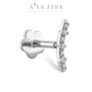 Line Arc Diamond Gold Piercing