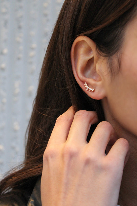 Baguette Diamond Earring
