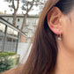 Flower Star Diamond Gold Earrings