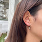 Flower Star Diamond Gold Earrings