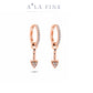 Arrow Dangle Diamond Gold Earrings