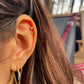 Diamond Star Dangling Gold Piercing