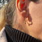 Cone Diamond Gold Earrings