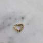 Half Heart Clicker Gold Piercing