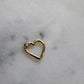 Single Heart Gold Piercing