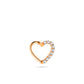Half Heart Clicker Gold Piercing